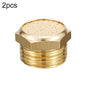 LAIZE 2pcs Silencieux Pneumatique Plat Entièrement en Cuivre, Calibre : 4 points
