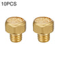 LAIZE 10pcs All Copper Flat Pneumatic Muffler, Caliber:M5