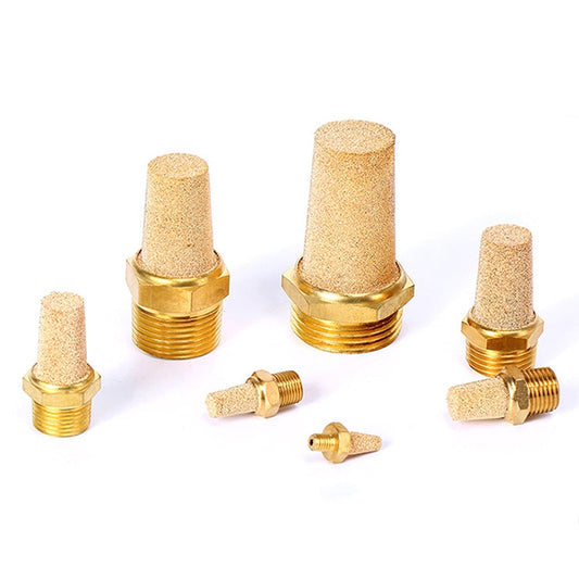 LAIZE Full Copper Long Pneumatic Muffler, Caliber:6 Point