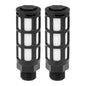 LAIZE Plastic Pneumatic Muffler, Caliber:1 Point(Black)