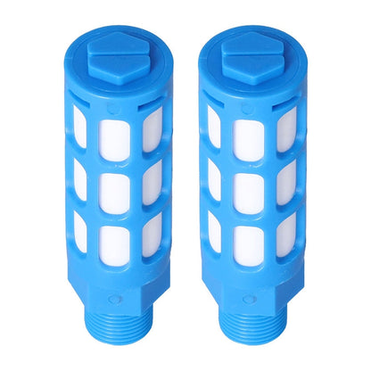 LAIZE Plastic Pneumatic Muffler, Caliber:1 Point(Blue)