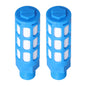 LAIZE Plastic Pneumatic Muffler, Caliber:1 Point(Blue)