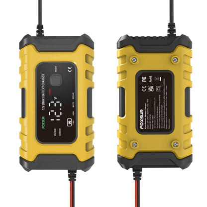 FOXSUR 6A 12V Motorcycle / Car Smart Battery Charger, Plug Type:AU Plug(Yellow)