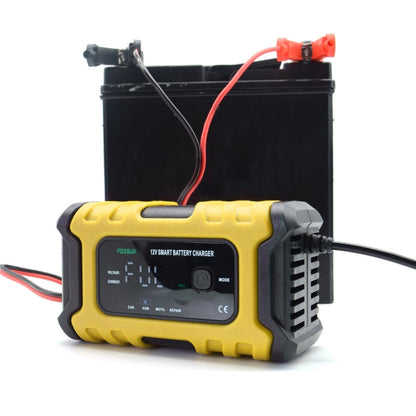 FOXSUR 6A 12V Motorcycle / Car Smart Battery Charger, Plug Type:AU Plug(Yellow)