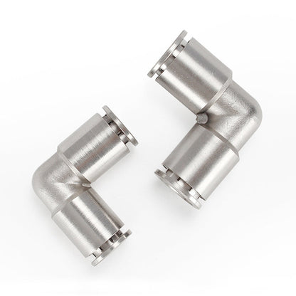 Raccord Rapide Pneumatique Coudé en Cuivre Nickelé PV-12 LAIZE