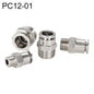 PC12-01 LAIZE Nickel Plated Copper Male Thread Straight Pneumatic Quick Connector
