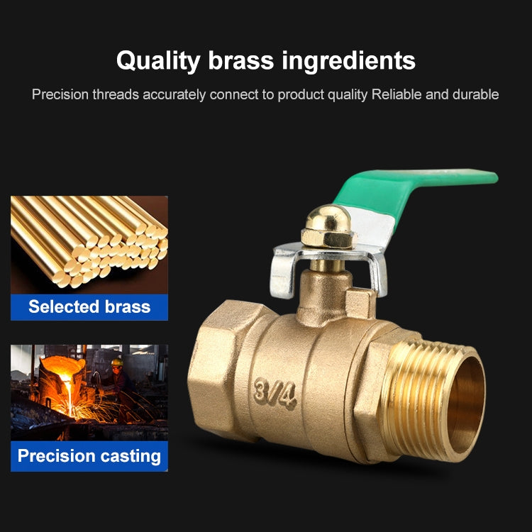 LAIZE Pneumatic Hose Connector Thickened Brass Ball Valve, Size:Outside 4 Point-Barb 8mm