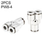 PW8-4 LAIZE 2pcsPW Y-type Tee Reducing Pneumatic Quick Fitting Connector