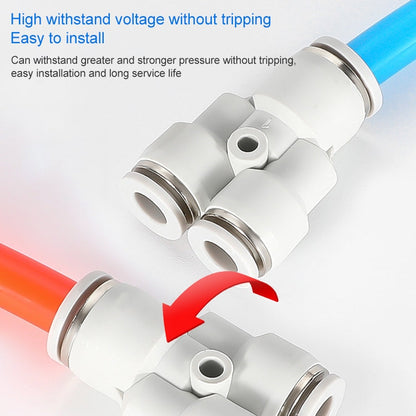 PW12-8 LAIZE PW Y-type Tee Reducing Pneumatic Quick Fitting Connector