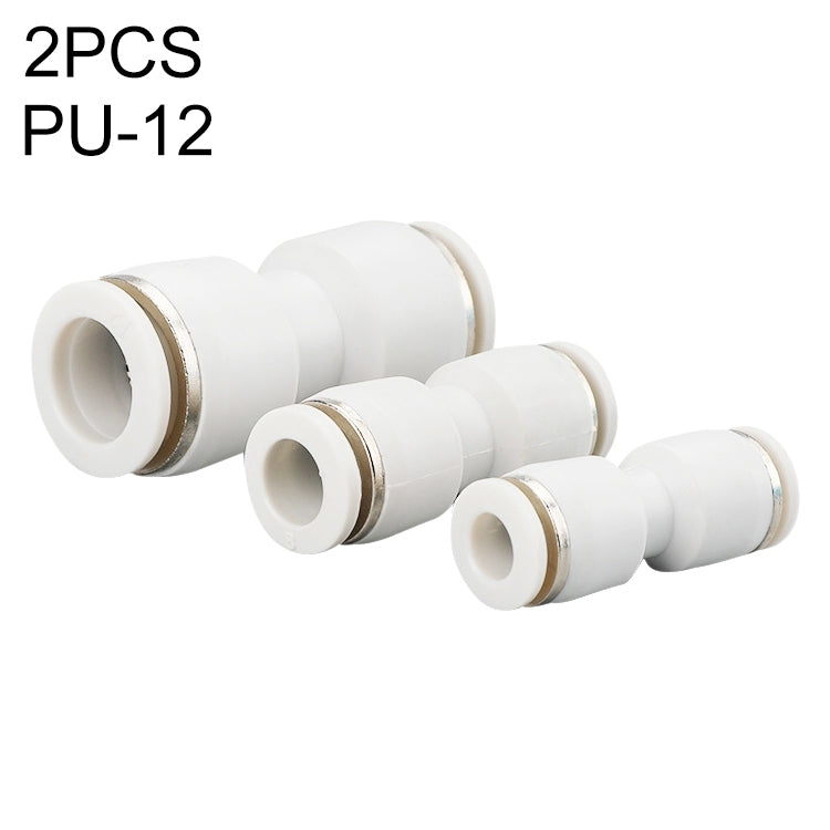 PU-12 LAIZE 2 raccords rapides pneumatiques droits en PU