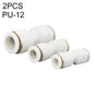 PU-12 LAIZE 2 raccords rapides pneumatiques droits en PU