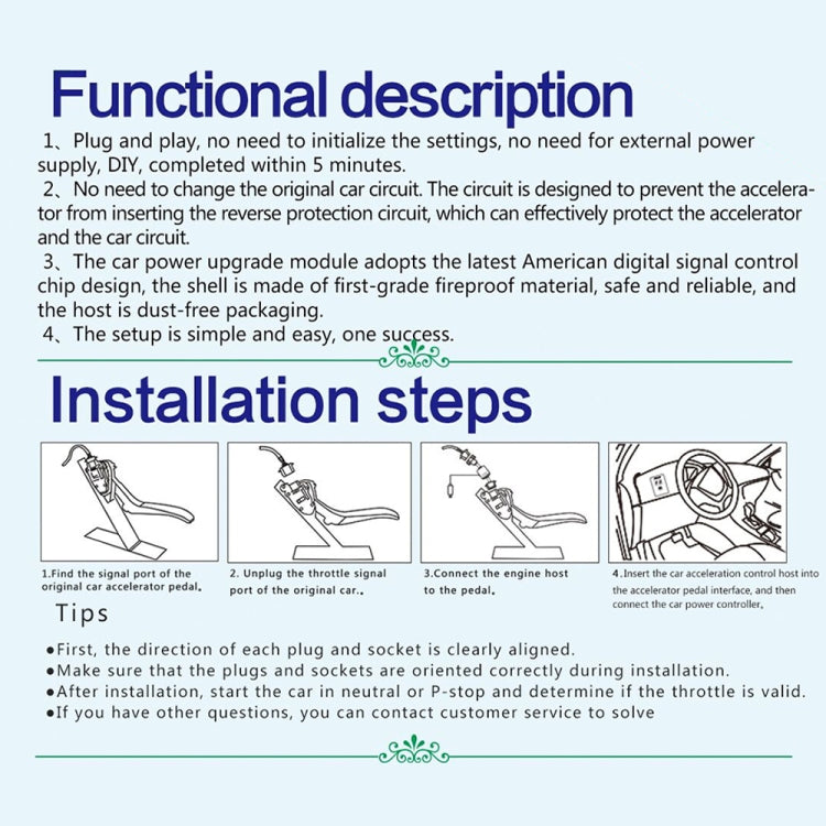 For Nissan X-trail 2006-2007 TROS MB Series Car Potent Booster Electronic Throttle Controller