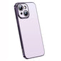 Pour iPhone 14 Plus SULADA Coque de téléphone en TPU dépoli galvanisé tout compris (Violet)