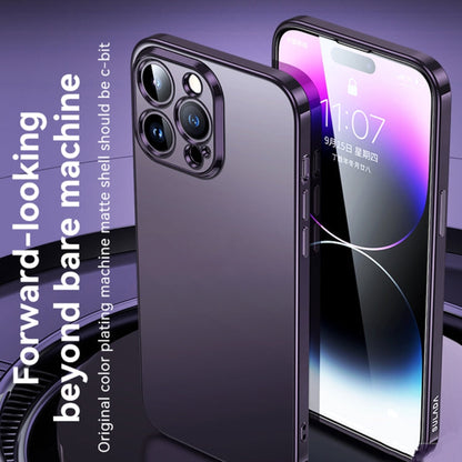 Pour iPhone 14 Pro Max Coque de téléphone en TPU dépoli électrolytique SULADA (Rose)