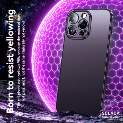 Pour iPhone 14 Pro Max Coque de téléphone en TPU dépoli électrolytique SULADA (Rose)