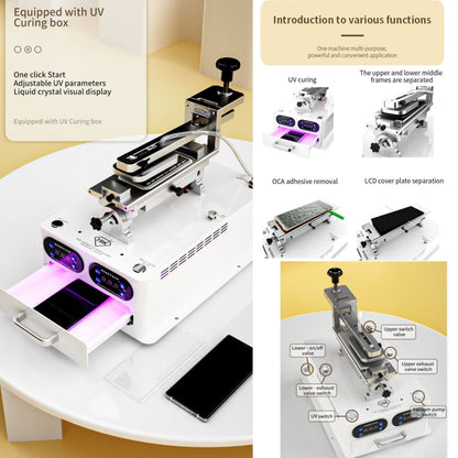 Machine de démontage multifonction intelligente à polymérisation UV TBK 258S, prise : prise AU
