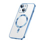 For iPhone 13 SULADA Plating TPU Shockproof Phone Soft Case(Blue)