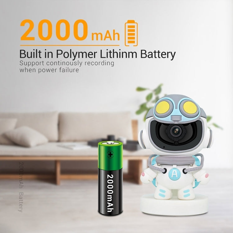 ESCAM PT211 Motion Detection & Tracking 2MP Sound Alarm Cloud Storage Two-way Audio Night Vision WiFi Camera, Plug Type:UK Plug