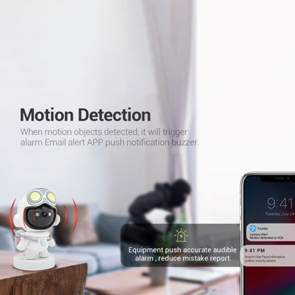 ESCAM PT211 Motion Detection & Tracking 2MP Sound Alarm Cloud Storage Two-way Audio Night Vision WiFi Camera, Plug Type:UK Plug