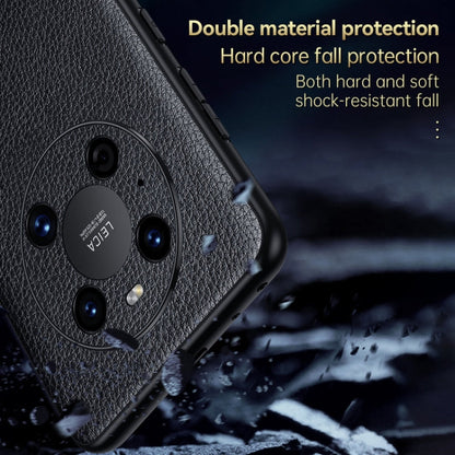For Huawei Mate 40 Pro SULADA Invisible Bracket Leather Back Cover Phone Case(Brown)