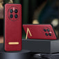 For Huawei Mate 50 Pro SULADA Invisible Bracket Leather Back Cover Phone Case(Red)