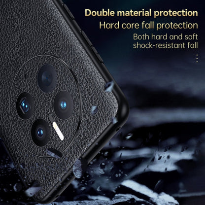 For Huawei Mate 50 Pro SULADA Invisible Bracket Leather Back Cover Phone Case(Blue)