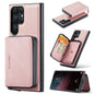 For Samsung Galaxy S24 Ultra 5G JEEHOOD Magnetic Zipper Horizontal Flip Leather Phone Case(Pink)