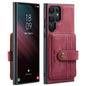 For Samsung Galaxy S24 Ultra 5G JEEHOOD RFID Blocking Anti-Theft Magnetic Phone Case(Red)
