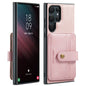 For Samsung Galaxy S24 Ultra 5G JEEHOOD RFID Blocking Anti-Theft Magnetic Phone Case(Pink)