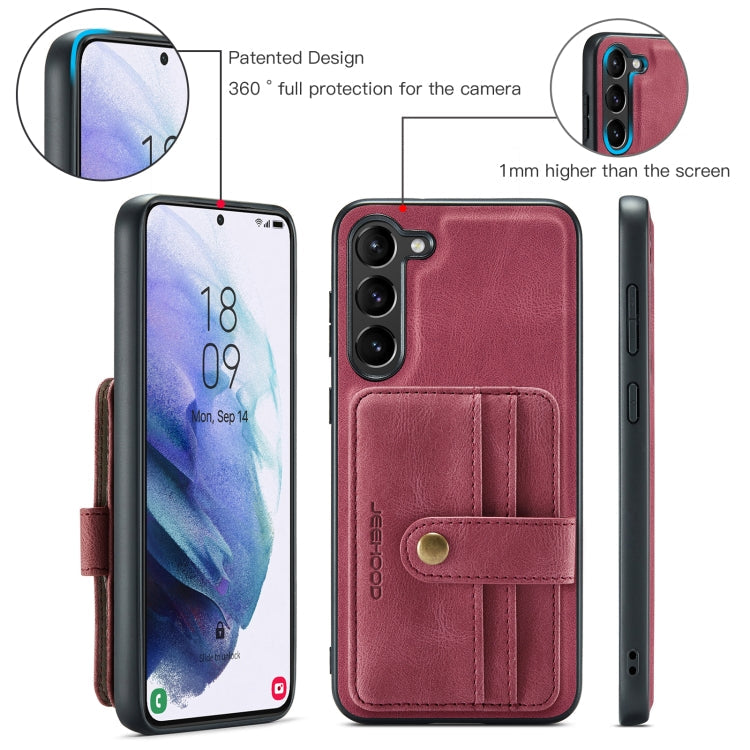 Pour l'étui de téléphone magnétique anti-vol JEEHOOD avec blocage RFID pour Samsung Galaxy S24 5G (rouge)