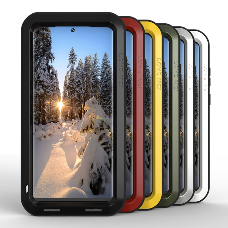 For Samsung Galaxy S23 Ultra 5G LOVE MEI Metal Shockproof Life Waterproof Dustproof Phone Case(Silver)