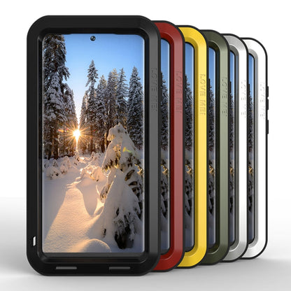 For Samsung Galaxy S23 Ultra 5G LOVE MEI Metal Shockproof Life Waterproof Dustproof Phone Case(Silver)