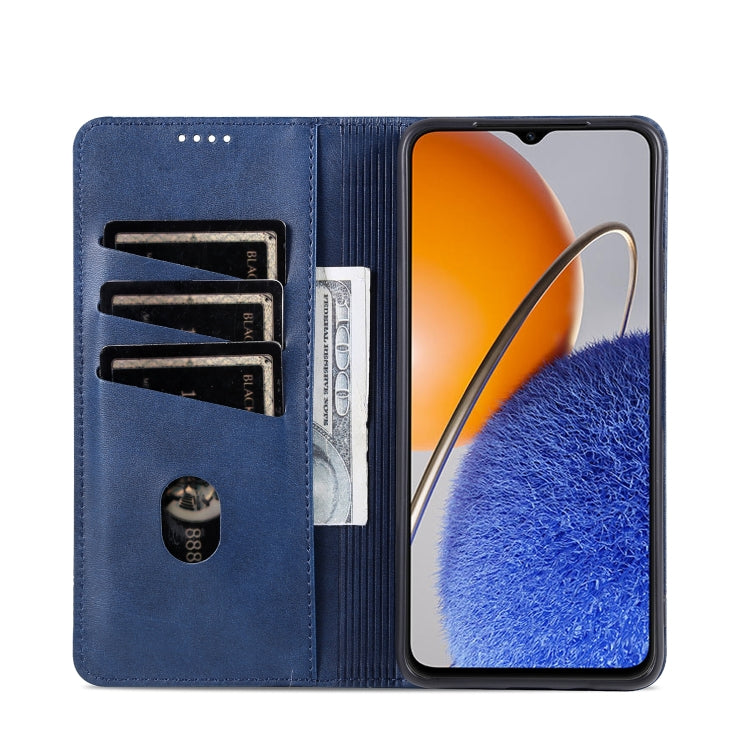 For Huawei Enjoy 50z AZNS Magnetic Calf Texture Flip Leather Phone Case(Dark Blue)