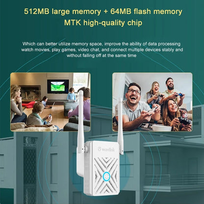 Wavlink WN578W2 300Mbps 2.4GHz WiFi Extender Repeater Home Wireless Signal Amplifier(UK Plug)