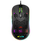 HXSJ X600 6 Keys RGB Luminous Macro Programming Wired Gaming Mouse(Black)
