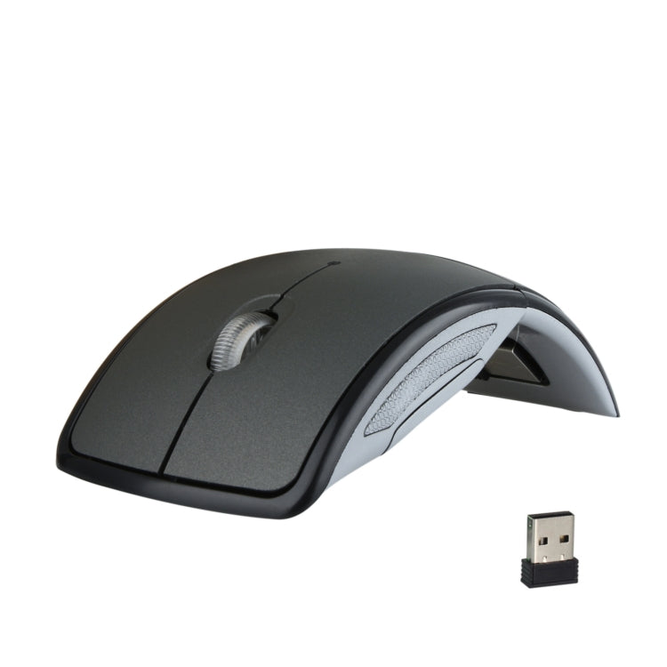 HXSJ ZD-01 1600DPI 2.4GHz Wireless Foldable Mouse(Grey)