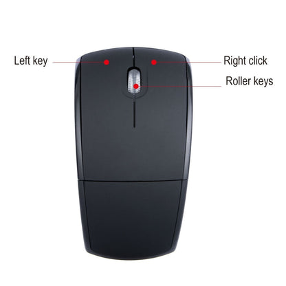 HXSJ ZD-01 1600DPI 2.4GHz Wireless Foldable Mouse(Grey)