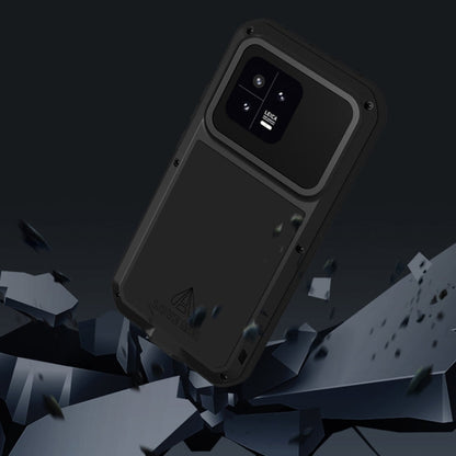 For Xiaomi 13 LOVE MEI Metal Shockproof Life Waterproof Dustproof Phone Case(Red)