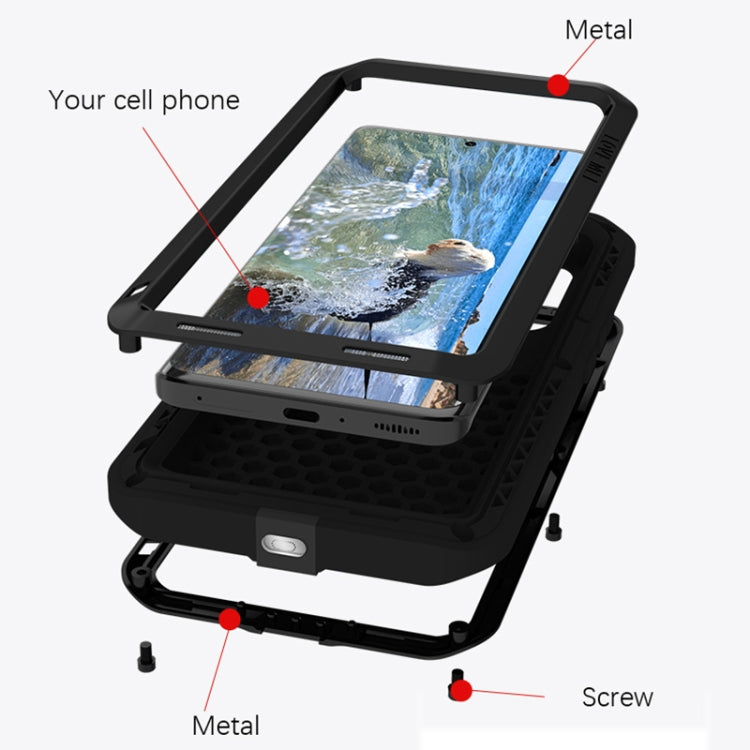 Pour Xiaomi 13 Pro LOVE MEI Coque de Téléphone Métal Anti-choc Étanche à la Poussière et aux Éclaboussures (Jaune)