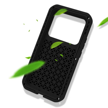 For Xiaomi 13 Pro LOVE MEI Metal Shockproof Life Waterproof Dustproof Phone Case(Black)