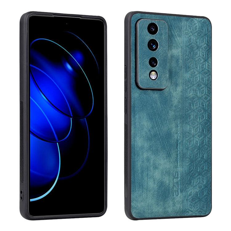For Honor 80 GT 5G AZNS 3D Embossed Skin Feel Phone Case(Dark Green)