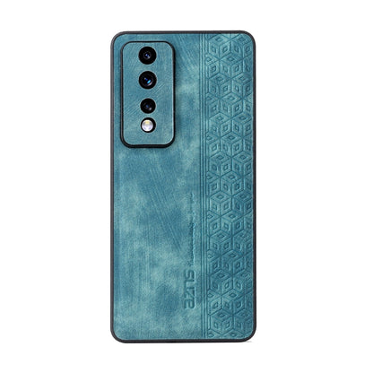 For Honor 80 GT 5G AZNS 3D Embossed Skin Feel Phone Case(Dark Green)