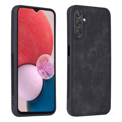 For Samsung Galaxy A24 4G AZNS 3D Embossed Skin Feel Phone Case(Black)