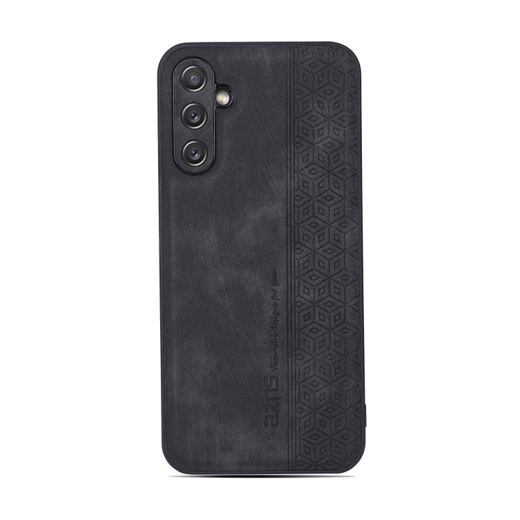 For Samsung Galaxy A24 4G AZNS 3D Embossed Skin Feel Phone Case(Black)