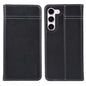 For Samsung Galaxy S23 5G GEBEI Top-grain Horizontal Flip Leather Phone Case(Black)