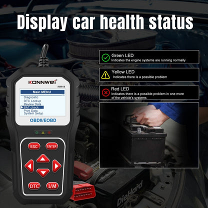Outil de diagnostic Bluetooth KW818 pour voiture KONNWE OBD2 Détecteur de pannes