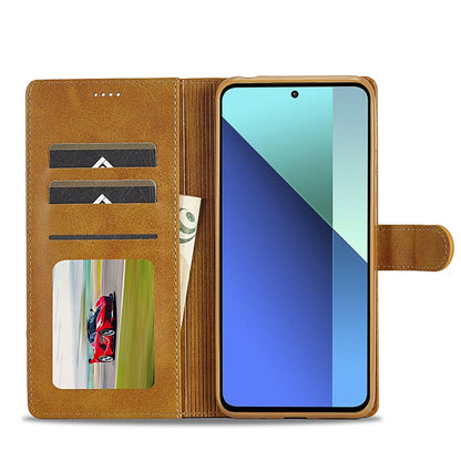 For Xiaomi Redmi Note 13 Pro 4G LC.IMEEKE Calf Texture Leather Phone Case(Brown)