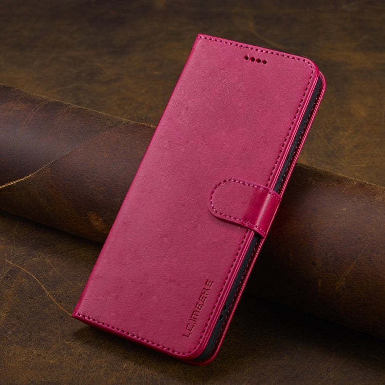 For Xiaomi Redmi Note 13 Pro+ LC.IMEEKE Calf Texture Leather Phone Case(Red)