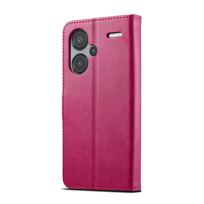 For Xiaomi Redmi Note 13 Pro+ LC.IMEEKE Calf Texture Leather Phone Case(Red)