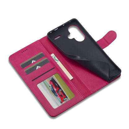 For Xiaomi Redmi Note 13 Pro+ LC.IMEEKE Calf Texture Leather Phone Case(Red)